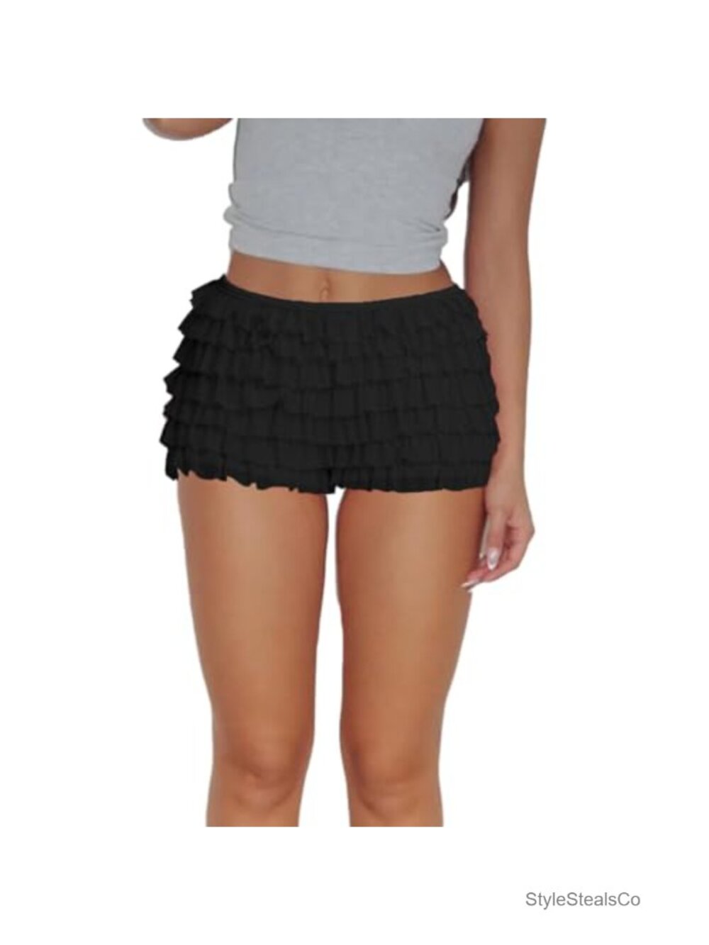 Women Ruffle Bloomers Lolita Fairy Mesh Lace Pumpkin Pettipants Boy Shorts